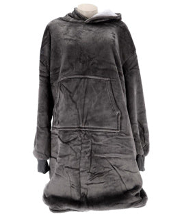 No Brand - No Brand Hoodie plaid sherry 70x110 cm charcoal grey