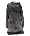 No Brand - No Brand Hoodie plaid sherry 70x110 cm charcoal grey