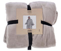 No Brand - No Brand Hoodie plaid sherry 70x110 cm pumice stone
