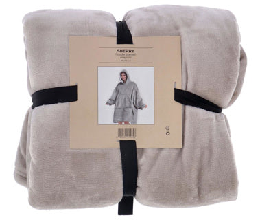 No Brand - No Brand Hoodie plaid sherry 70x110 cm pumice stone