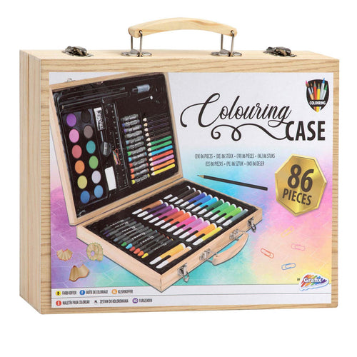 - Houten Kleurkoffer Artist 86dlg.