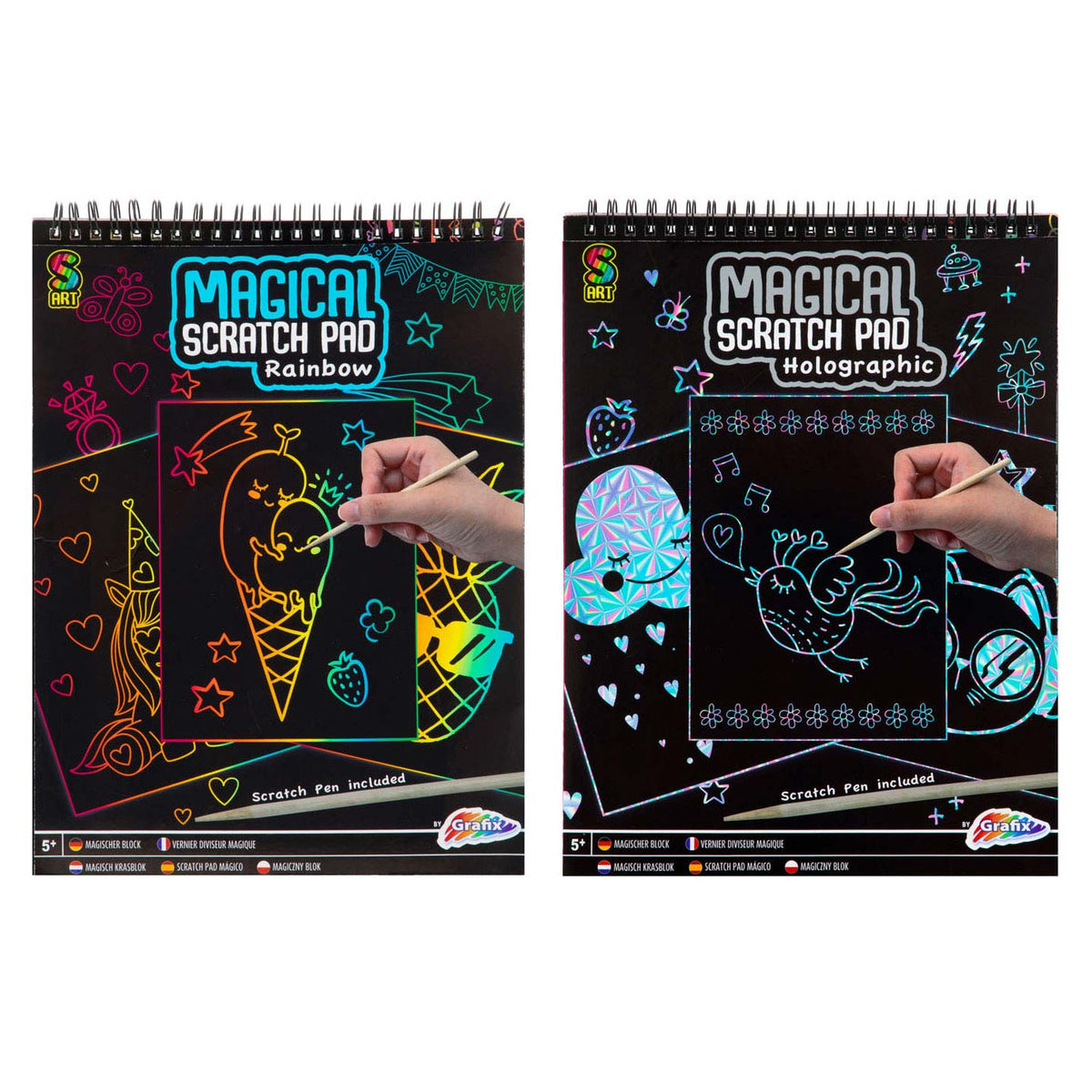 Grafix - Grafix Magisch scratch blok a4