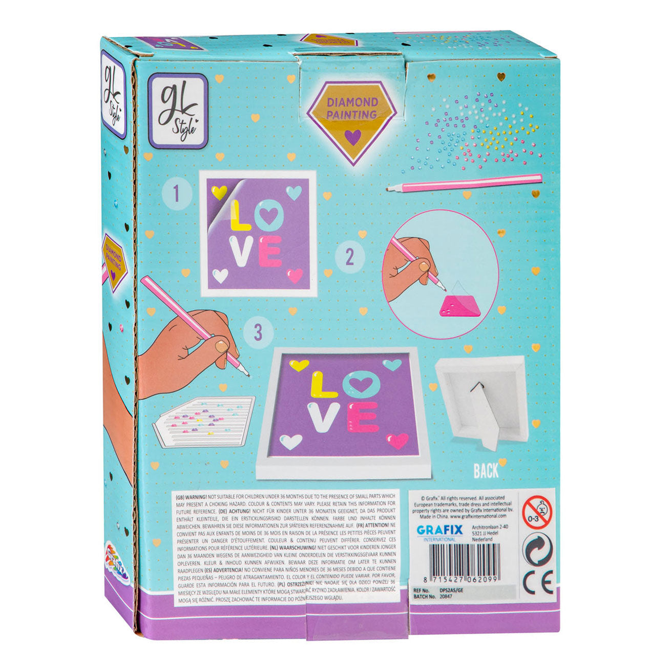 Grafix diamond painting inclusief frame
