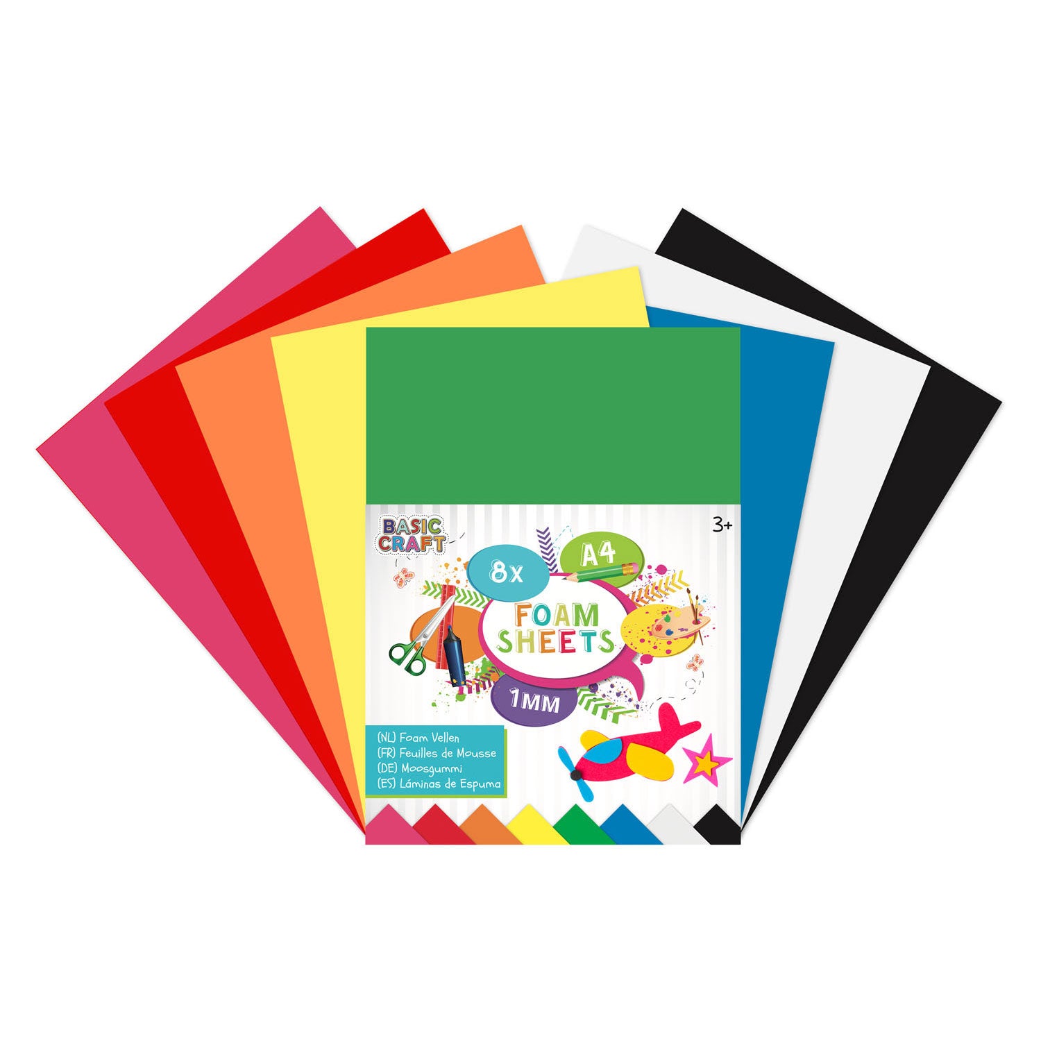 Creative Craft Group - Creative Craft Group Foam vellen a4 8 vellen