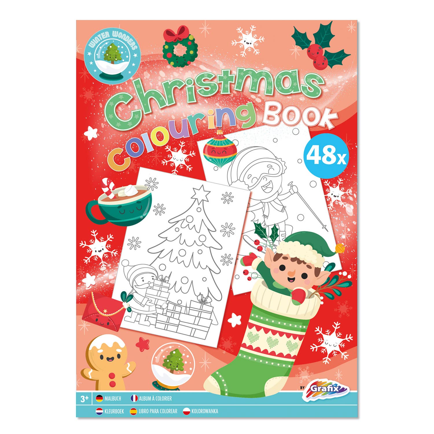 Colorbook Christmas A4, 48 Feuilles