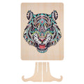 Creative craft group unieke houten puzzel tijger, 130st.