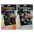 Creative Craft Group - Creative Craft Group A5 kraskaarten glitter/regenboog - 4 kraskaarten