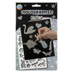 Creative Craft Group - Creative Craft Group A5 kraskaarten glitter/regenboog - 4 kraskaarten