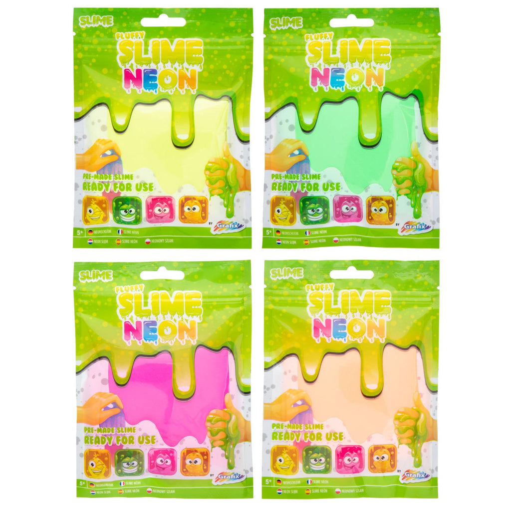 Grafix - Grafix Neon fluffy slijm