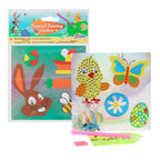 Grafix diamond painting stickers pasen 5 stuks- leeftijd vanaf 5 jaar