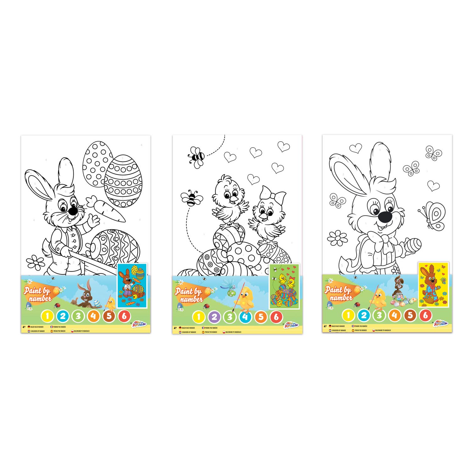 Creative Craft Group - Creative Craft Group Canvas schilderen op nummer pasen
