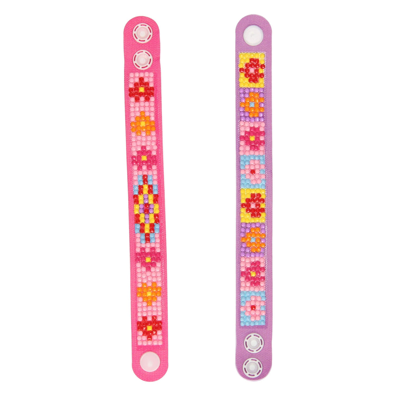 Grafix - Grafix Diamond painting armbanden roze 2st.