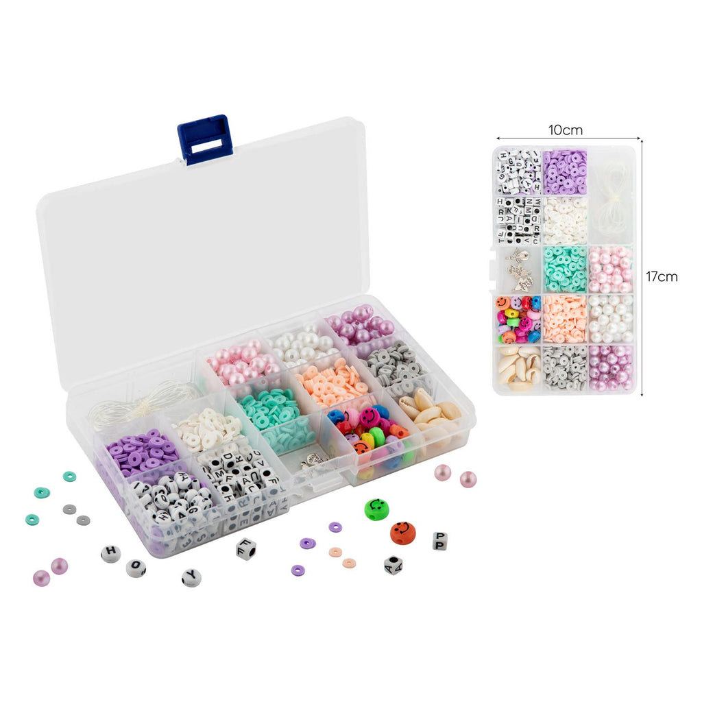Grafix kralensets beads in box, 12 setjes beads