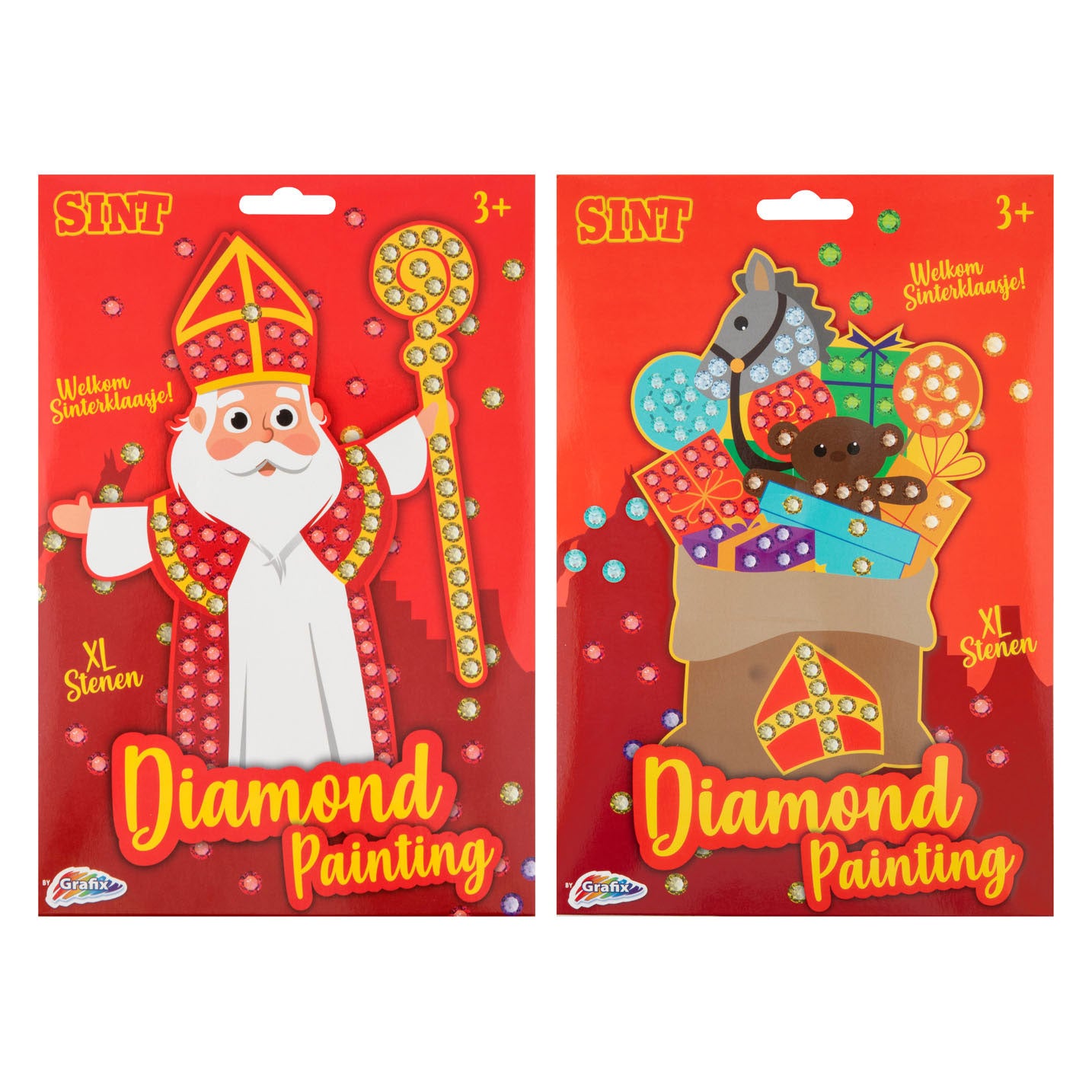 Grafix - Grafix Sinterklaas mozaiek diamond painting - xl stenen