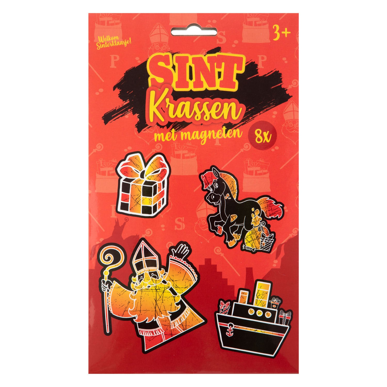 Grafix sint magneten krassen 8 stuks op blister