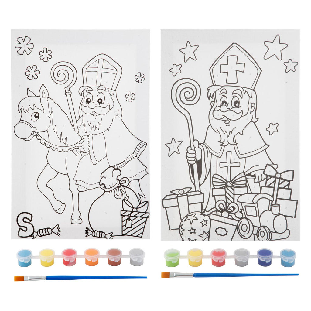 Grafix - Grafix Sinterklaas canvas schilderen op nummer