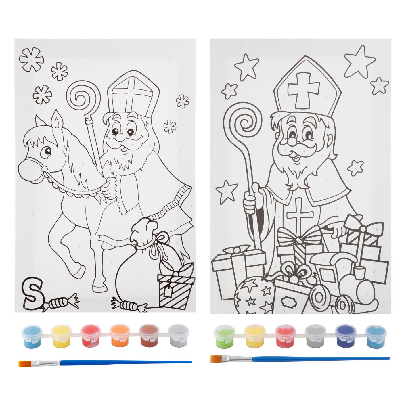 Grafix - Grafix Sinterklaas canvas schilderen op nummer