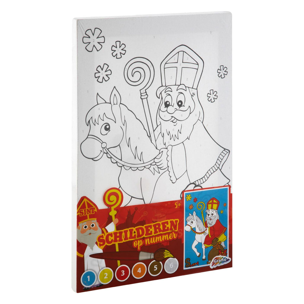 Grafix - Grafix Sinterklaas canvas schilderen op nummer