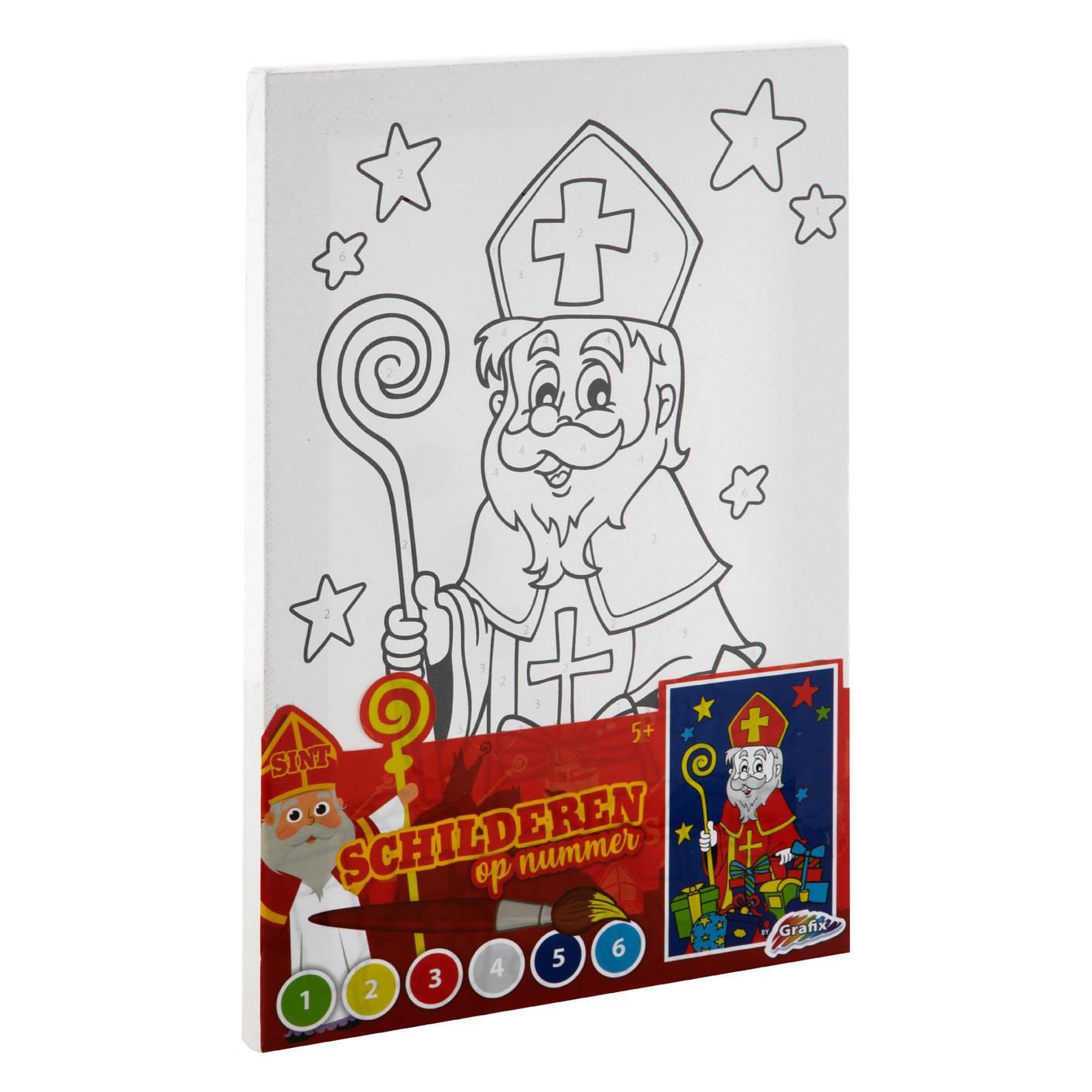 Grafix - Grafix Sinterklaas canvas schilderen op nummer