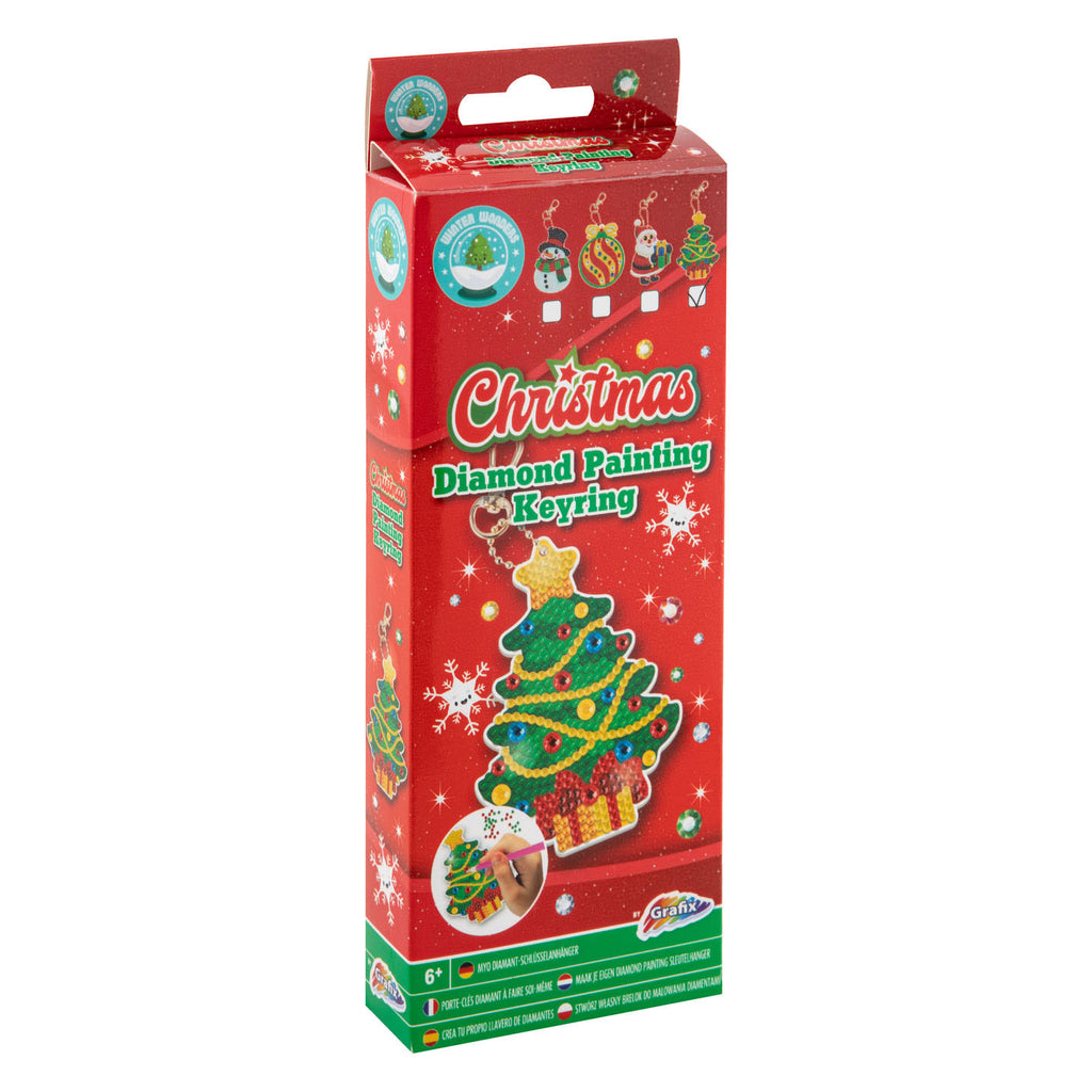 Grafix - Grafix Maak je eigen diamond painting sleutelhanger kerst