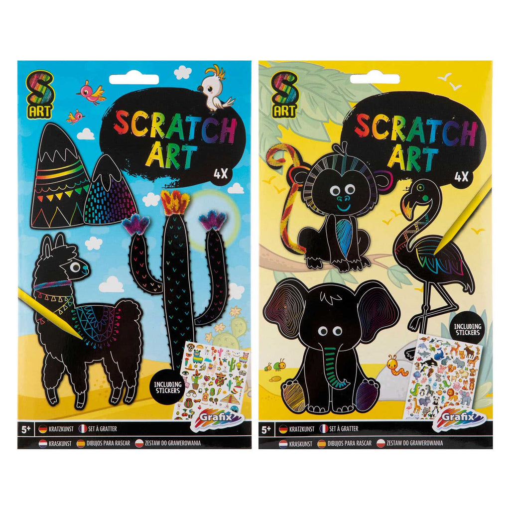 Creative craft group maak je eigen scratch art jongen
