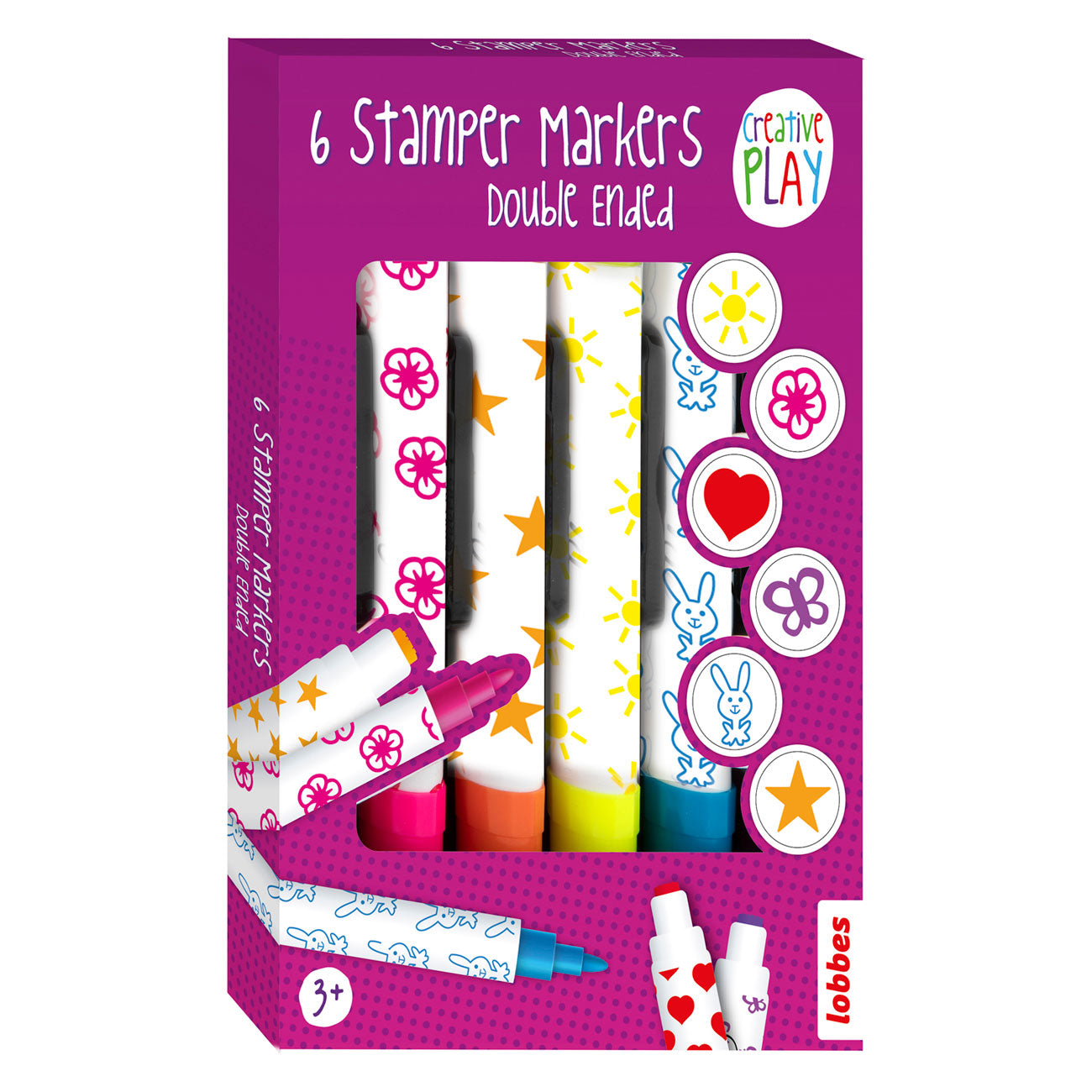 Lobbes - Lobbes stempelstiften 6 stuks