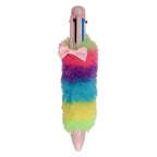 Grafix meerkleurenpen fluffy regenboog