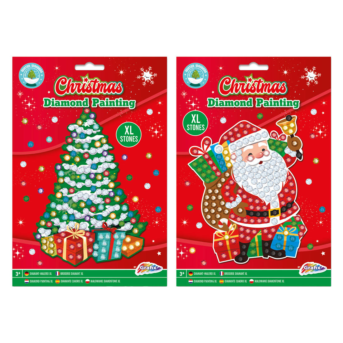 Grafix diamond painting kerst a5