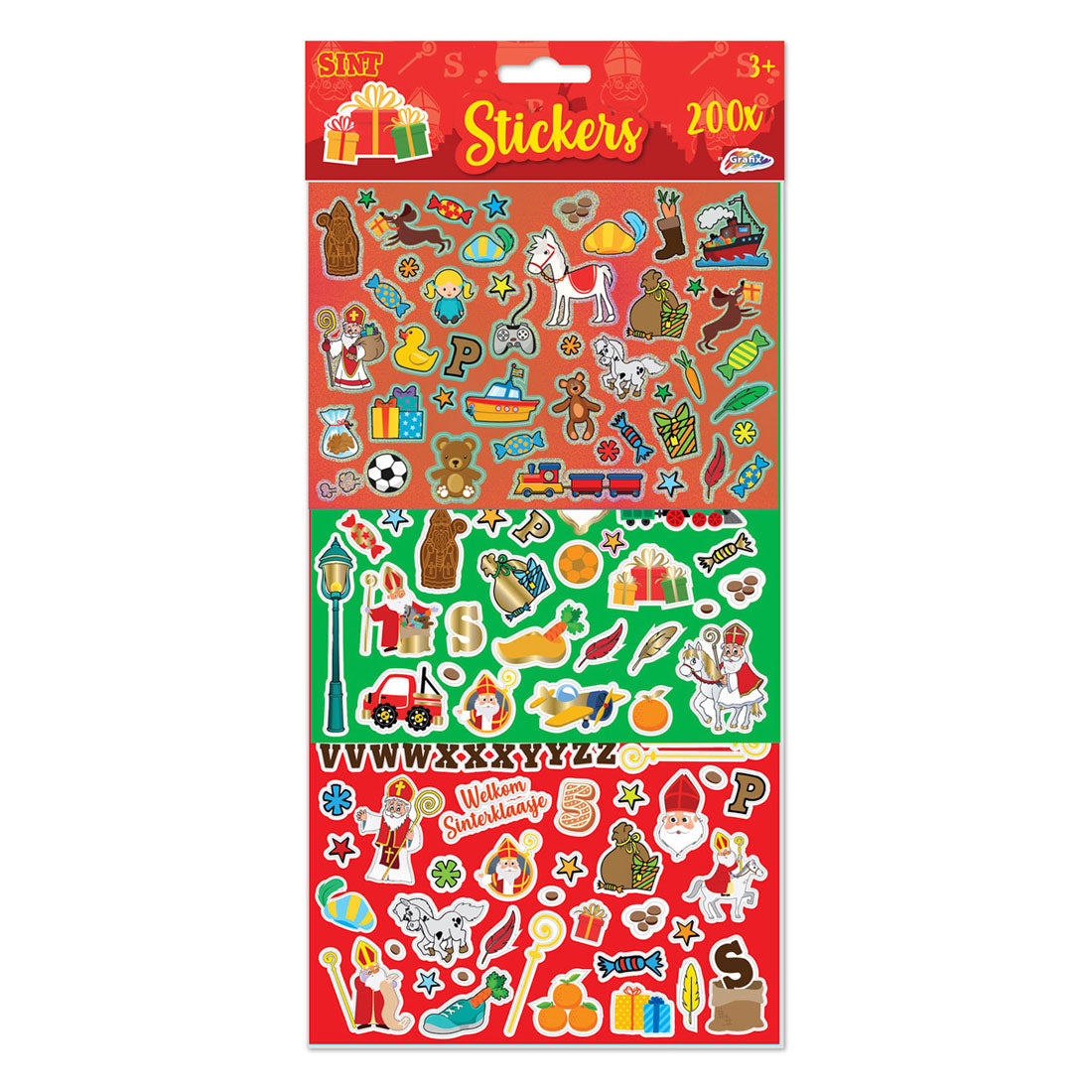 Grafix sint stickerset 200-delig 30x17cm
