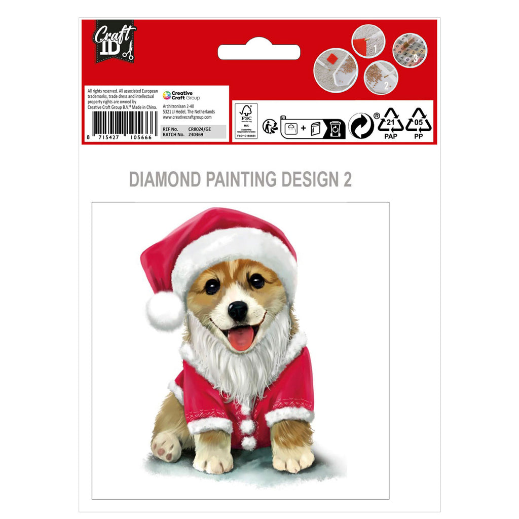 Grafix - Grafix Maak je eigen kerstkaarten diamond painting 2st.