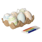Grafix paaseieren kleuren met stiften, 6st.