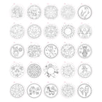 Grafix mandala kleurboek 25blz ø15cm