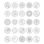 Grafix mandala kleurboek 25blz ø15cm