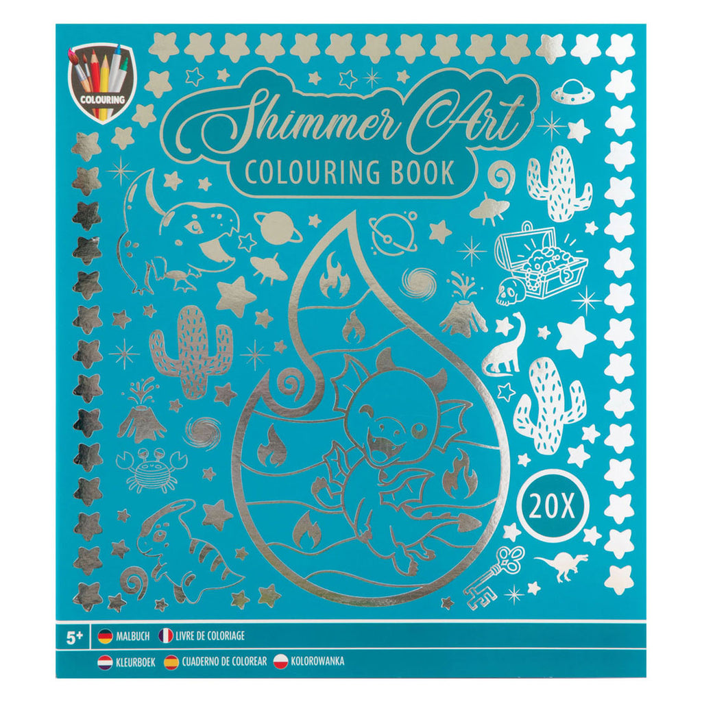 Grafix folie kleurboek 24x22cm, 20 vel