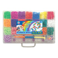 Creative craft group rubber band loom in opbergdoos, 4000st.