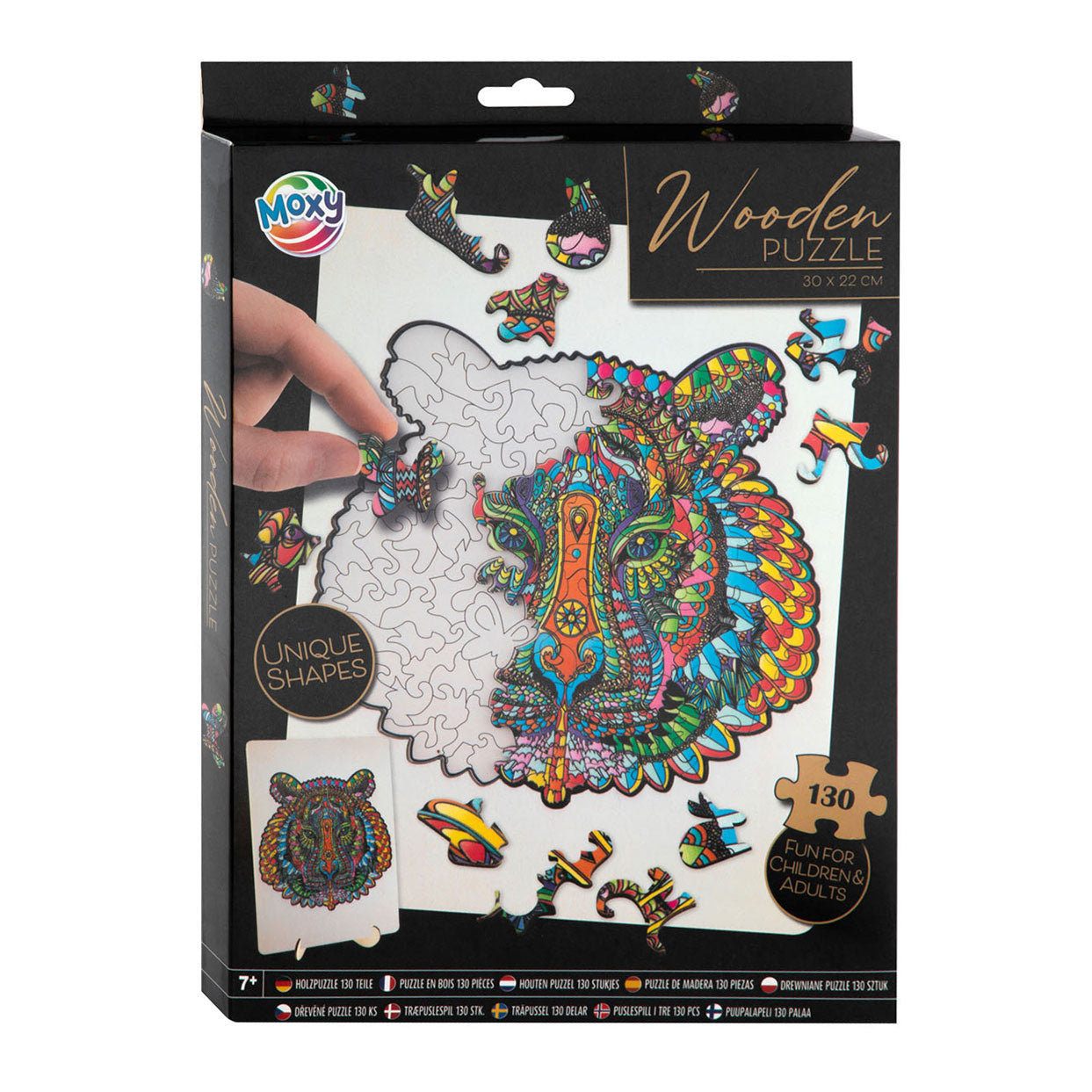 / Sans Marque - / Sans Marque Houten legpuzzel tijger 130st.