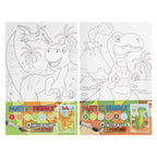 Creative craft group dino schilderen op nummer verfset