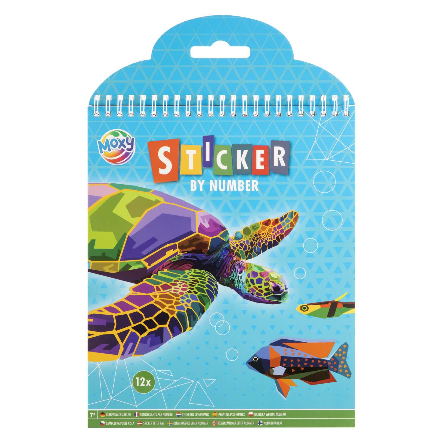 Moxy stickeren op nummer dieren