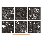 Moxy scratch kaarten gabby's poppenhuis set, 7dlg.