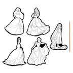 Moxy scratch art stickers - disney princess, 6dlg.