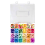 Creative Craft Group - Creative Craft Group Pony beads & accessoires in opbergdoos 18 kleuren