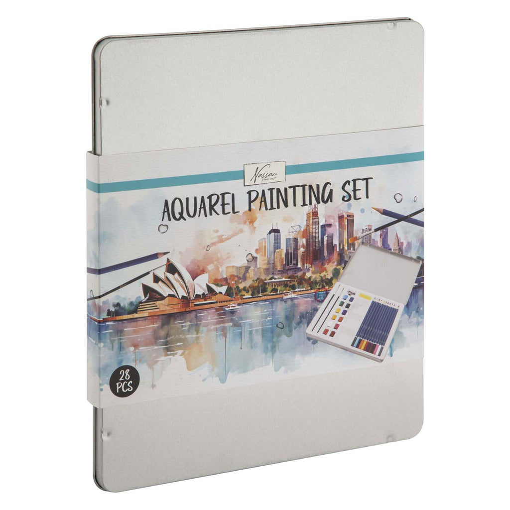 Creative Craft Group - Creative Craft Group Aquarel verfset in tinnen box 28dlg