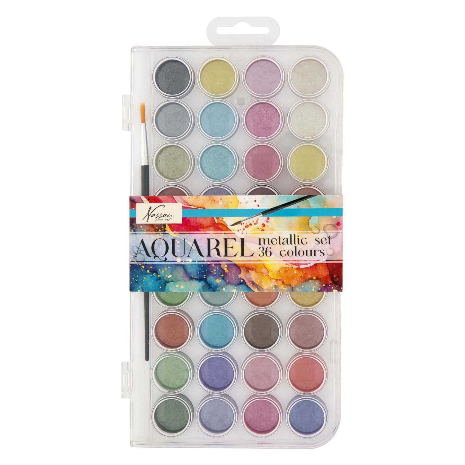 Moxy nassau aquarel verfset metallic