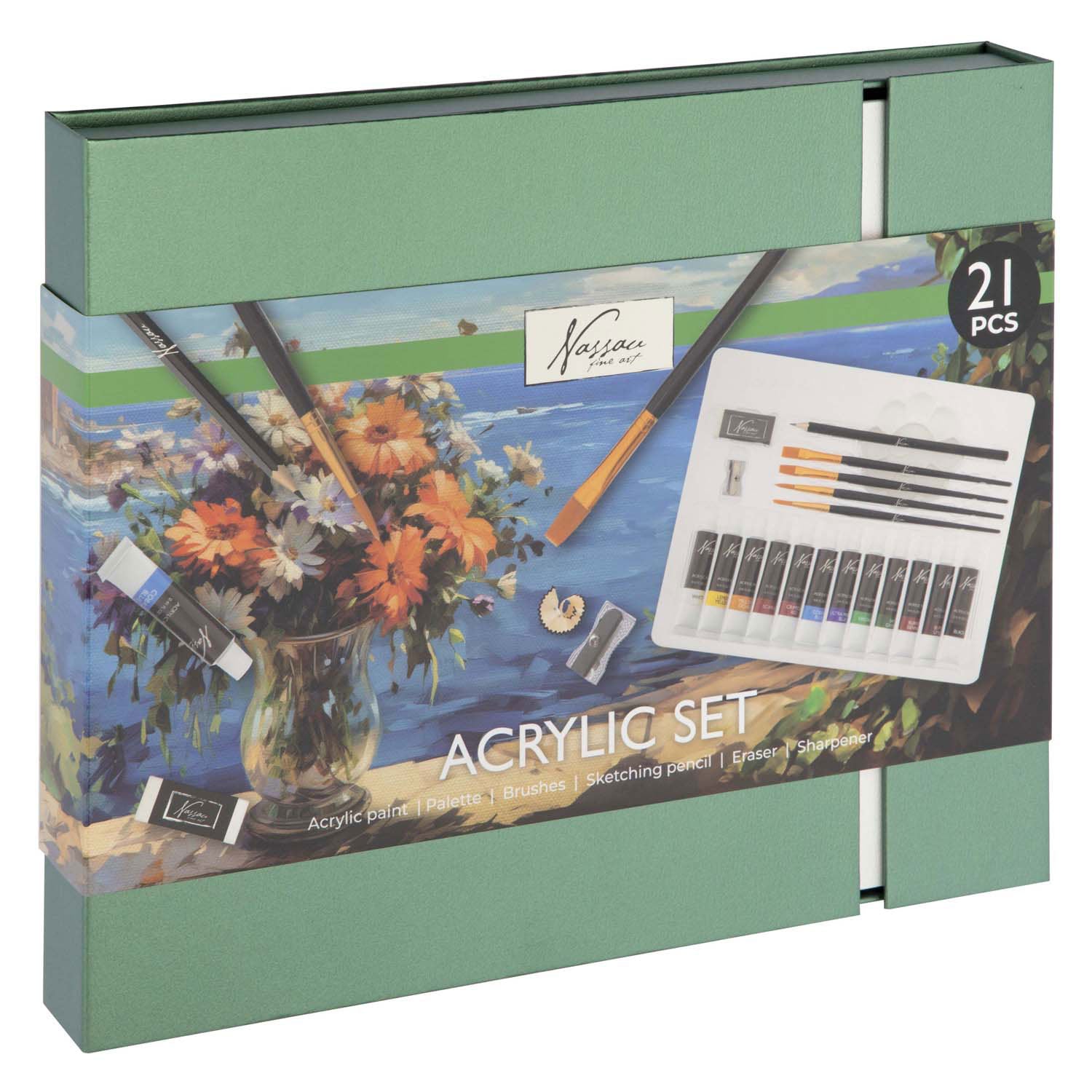 Creative Craft Group - Creative Craft Group Aquarel art verf- en tekenset 21dlg.