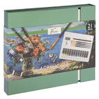 Creative Craft Group - Creative Craft Group Aquarel art verf- en tekenset 21dlg.