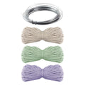 Creative craft group macrame flessen decoreren met bloemen