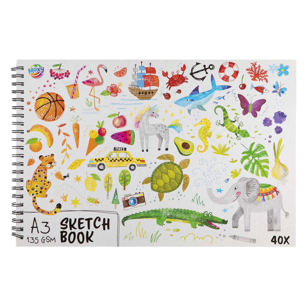 Creative craft group schetsboek a3 - 40 vellen tekenpapier ringband.