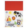 Creative Craft Group - Creative Craft Group Ribbel knutselkarton a4 8 vellen 8 kleuren