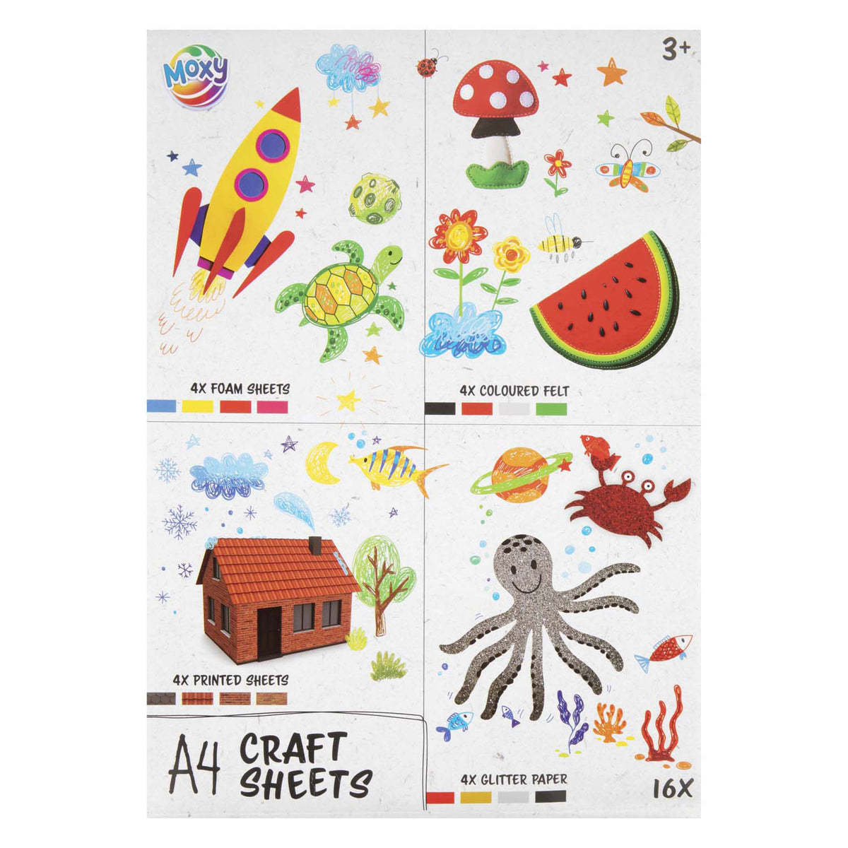 Creative craft group knutselpapierset mixed vellen a4