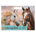 Merkloos sans marque kleurboek paarden met stickervel - 26 pagina's